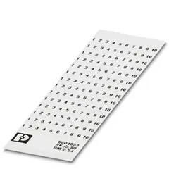 Karta SK 2,54/2,8:FORTL.ZAHLEN