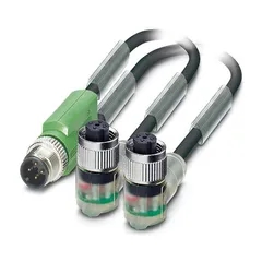 Kabel SAC-3P-M12Y/2X3,0-PUR/M12FR2LB