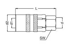 Szybkozłącze S09D GW12