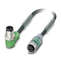 Kabel SAC-4P-M12MR/ 4,0-PUR/M12FS-3L