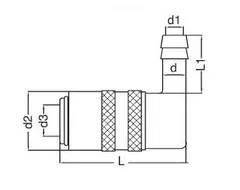 Szybkozłącze S09HZ WO13-90