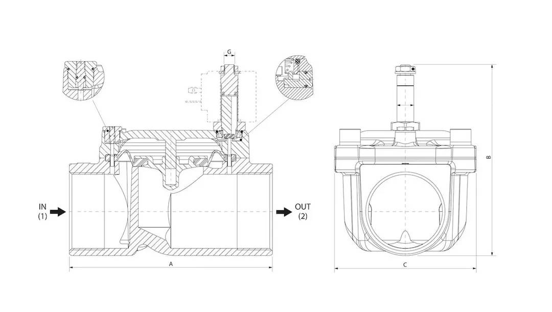Zawór FMM 04F 2 V NC D