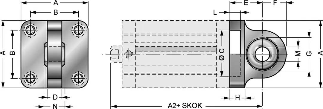 Ucho XCM-SN-AL/040