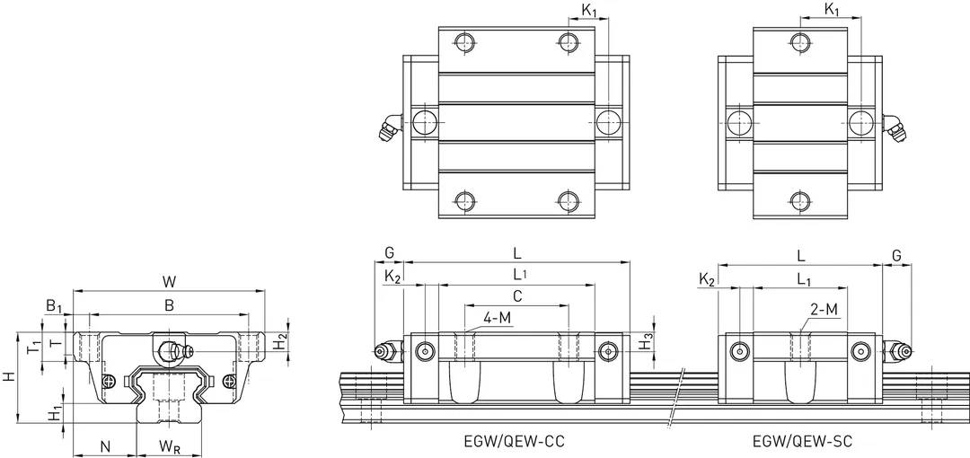 Wózek QEW15CCZ0C