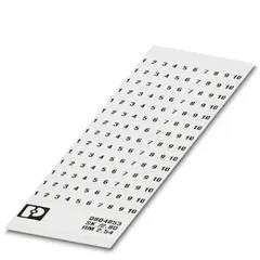 Karta SK 2,54/2,8:FORTL.ZAHLEN