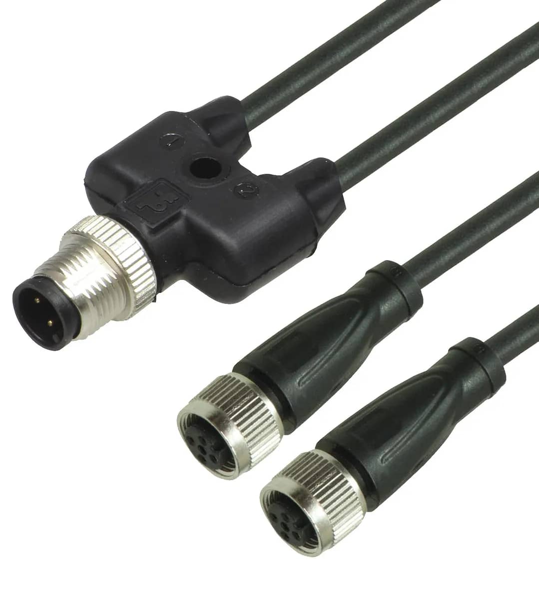 Kabel V15-G-BK0,15M-PUR-A-TEE-V15