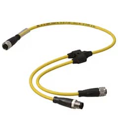 Kabel V1S/V1-YE0,15-PUR-A-TEE-0,3-V1