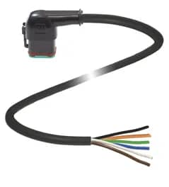 Kabel DT6S-W-BK1,5M-PUR-O1