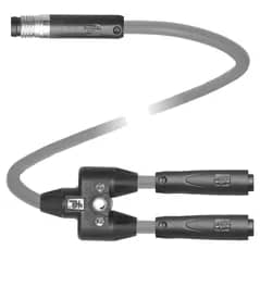 Kabel V3-GR-0,3M-PVC-TEE-0,3M-V3S-GR