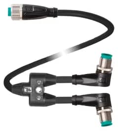 Kabel V1S-W-1,5M-PUR-U-T-0,5M-V1-G-Y
