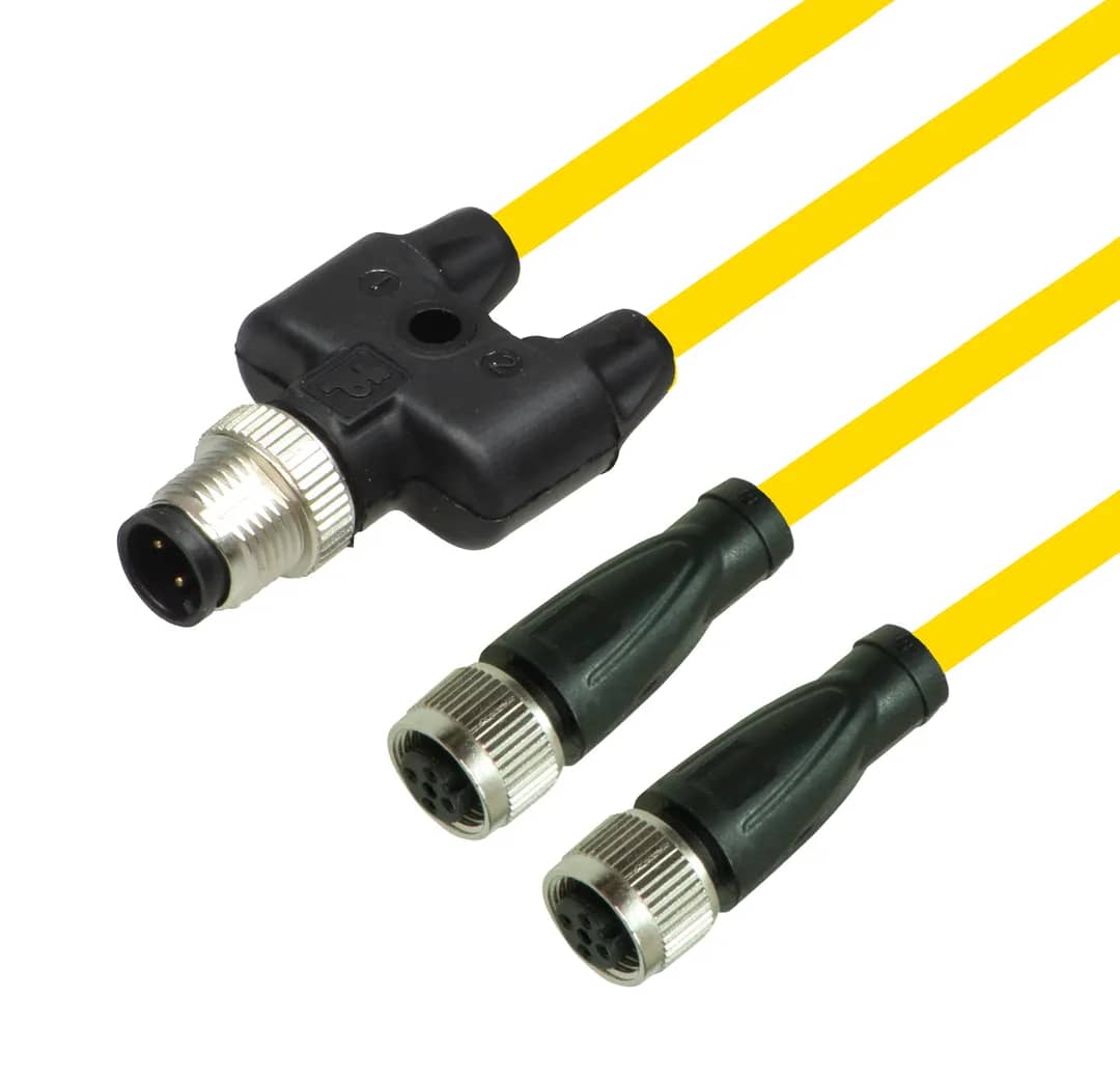 Kabel V1-G-YE0,3M-PUR-A1-T-V1-G