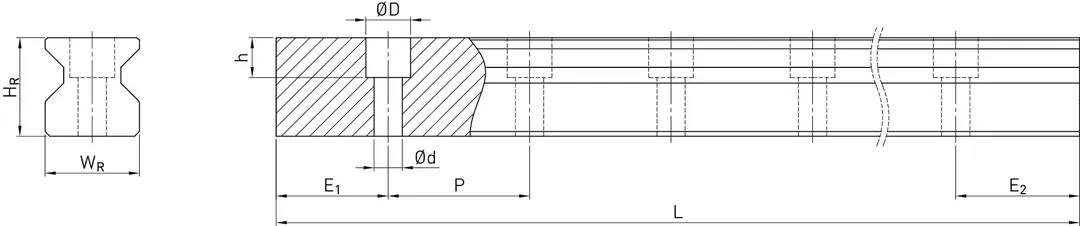 Prowadnica RGR20R 300H 15/15