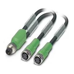 Kabel SAC-3-M8Y/0,15-PUR/3M8FS-4M8FS