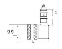 Szybkozłącze S06H PL10-90