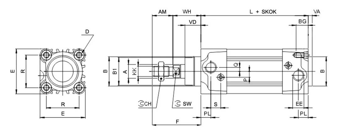 Siłownik FMS032.0050.00