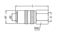 Szybkozłącze S09HZ GW12