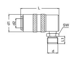 Szybkozłącze S09HZ GZ12-90
