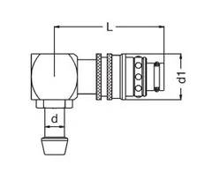 Króciec K12F WO13-90