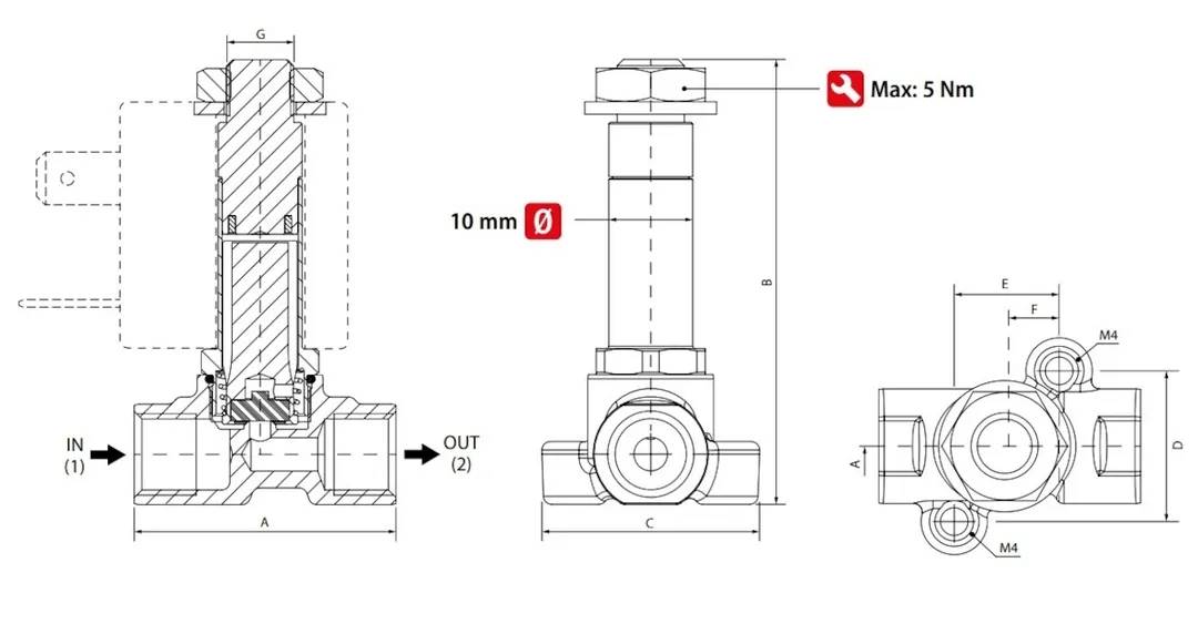 Zawór FMM01F14-BVNCA-40-4P